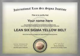 lean six sigma certification online