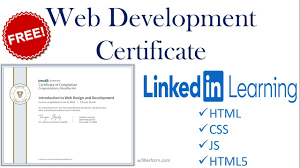 free online web development courses with certificates