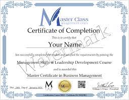 free online management courses with certificates
