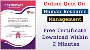free online hr courses with certificates