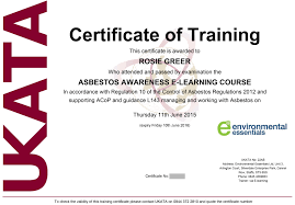 asbestos awareness course online free