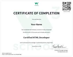 free online html course with certificate