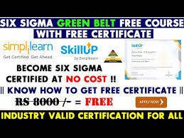 six sigma certification online free