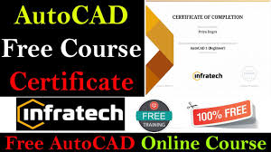 autocad online course with certificate free