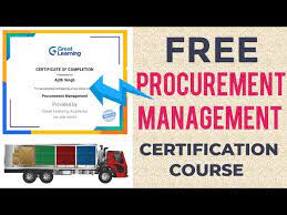 procurement courses online