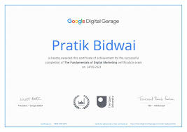 fundamentals of digital marketing certificate