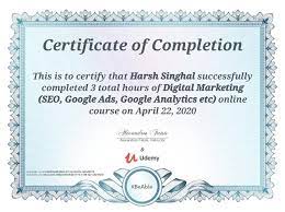 udemy digital marketing course